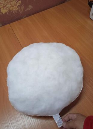 Подушка круглая декоративная,диаметр 38-40 см4 фото