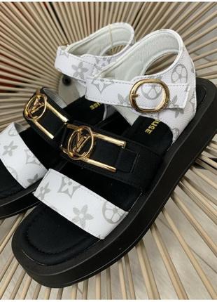 Босоножки в стиле louis vuitton сандали3 фото