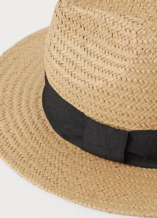 Женская соломенная шляпа панама h&m m/563 фото