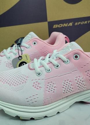 Літні ортопедичні кросівки текстильні рожеві bona 36-41р.