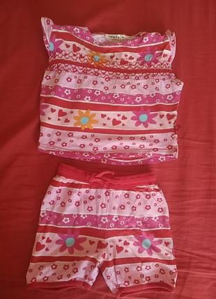 Костюм на дівчинку з шортами name it