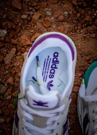 Кросівки adidas tresc run violet white2 фото