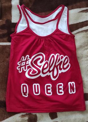 Річна майка ошатна-обманка для дівчинки 9-11 років