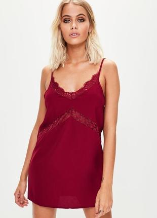 Короткое бордовое платье missguided uk-10