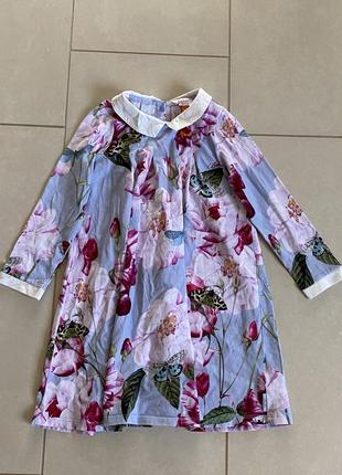 Трикотаж платье размер 5-6 лет