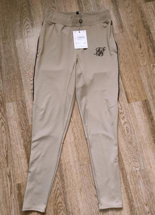 Чоловічі зональні спортивні штани джогеры sik silk бежеві2 фото