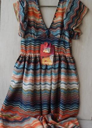 Жіноча яскрава літня сукня максі markshara. сток іспанія