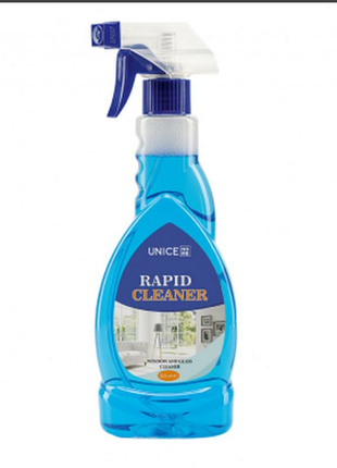 Засіб для миття скла та дзеркал unice home rapid cleanser юнайс unice