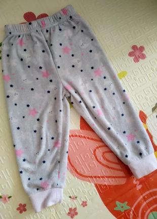 Флисовык штани, піжама,12-18 місяців,86 розмір1 фото