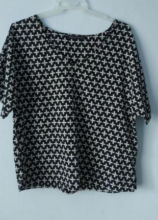 Блузка блуза яскрава темна база