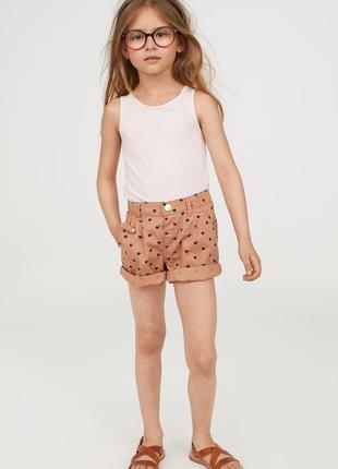 Шорти бавовняні в ассортименті для дівчат 1.5-2 роки фірми h&m швеція