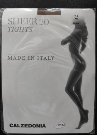 Прозрачные колготки calzedonia 20 denier ultra comfort sheer tights xs