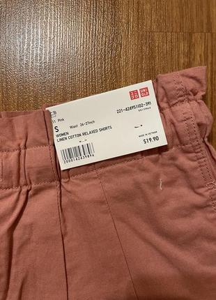 Шорти льон uniqlo6 фото