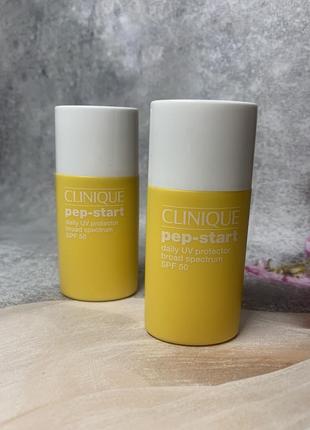 Гіпоалергенний крем від сонця без запаху spf 50 clinique pep-start daily uv1 фото