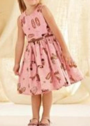 Ошатне пишне бавовняне плаття 👗 бренду next uk 7 eur 122