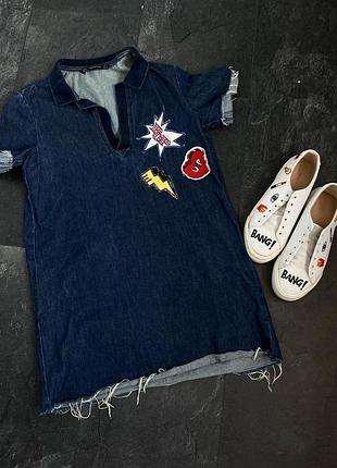 Стильна джинсова сукенка zara😍