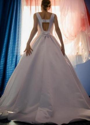 Свадебное платье елегантність /вишукана весільна сукня без тюлі!3 фото