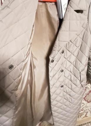 Утепленное трендовое стеганое пальто monica milano 48-50 размер3 фото