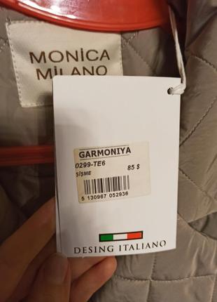 Утепленное трендовое стеганое пальто monica milano 48-50 размер9 фото