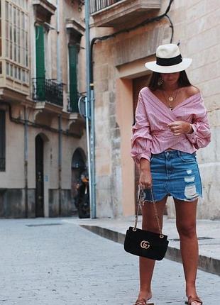 Двухсторонняя блуза рубашка zara с бантом открытая спина