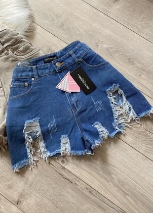 Сині джинсові шорти
