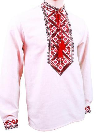 Мужская рубашка вышиванка матвей с украинским орнаментом производитель украина1 фото