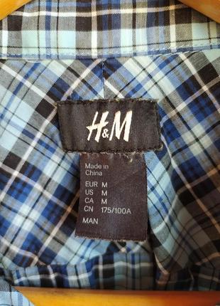 Мужская летняя рубашка сорочка h&m размер m3 фото