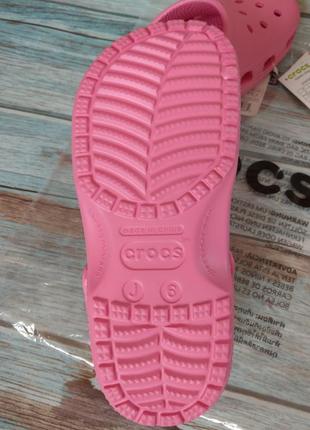 Сабо crocs classic clog k pink lemonade j66 фото