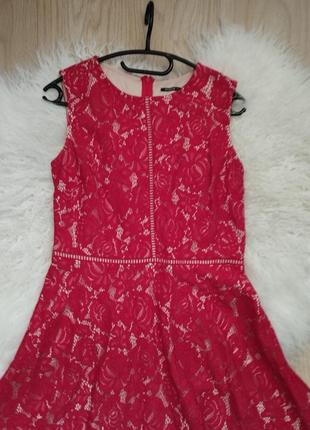 Распродажа! красное нарядное платье 40-42