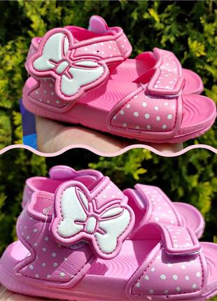 Аквашузы, босоножки пенка р-р 28.29 розовые