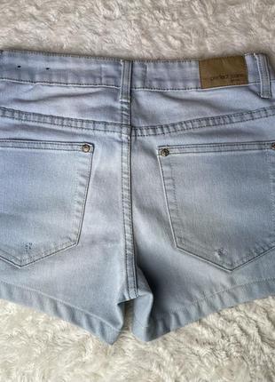 Светлые джинсовые шорты шорти  gina tricot7 фото