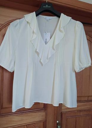 Блуза, річна, віскоза, вільна , warehause, екрю