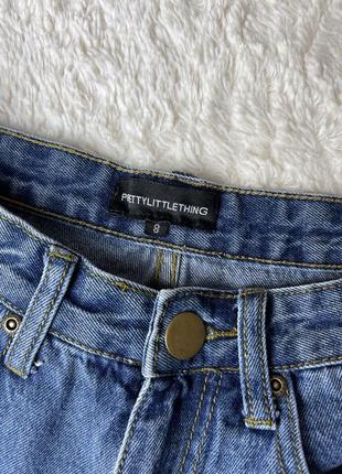 Короткі джинсові рвані шорти prettylittlething 364 фото
