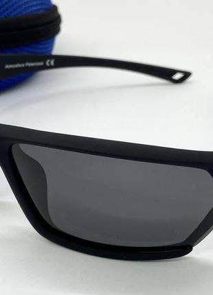 Atmosfera polarized солнцезащитные очки с поляризацией спортивного стиля черные в матовой оправе