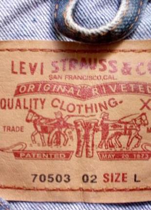 Джинсова куртка levis levi strauss & co. 70503 розмір l size3 фото