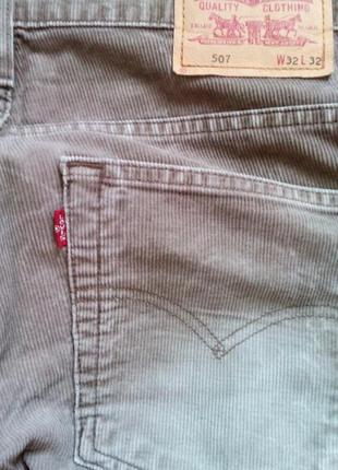 Джинсы вельвет levis 507 7225 w32 l324 фото