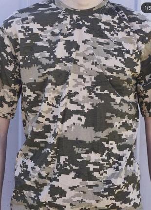 Футболка пиксель / олива