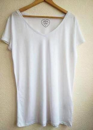 Белая женская футболка alcott1 фото