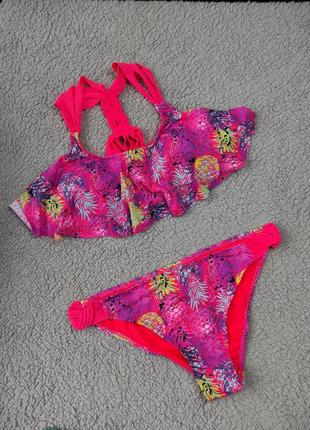 Яскравий купальник бікіні бандо
