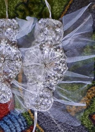 Перчатки свадебные1 фото