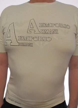 Emporio armani облегающая футболка мужская  р.l
