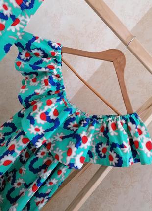 Святкова сукня з воланами у квітковий принт ms, р. м2 фото