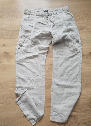 Мужские льняные брюки карго от ice icebrg размер 33 оригинал тунис3 фото