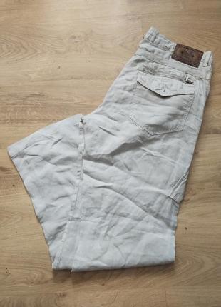 Мужские льняные брюки карго от ice icebrg размер 33 оригинал тунис