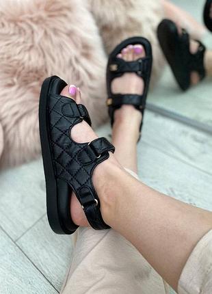 Босоніжки «шанелька натуральна шкіра»