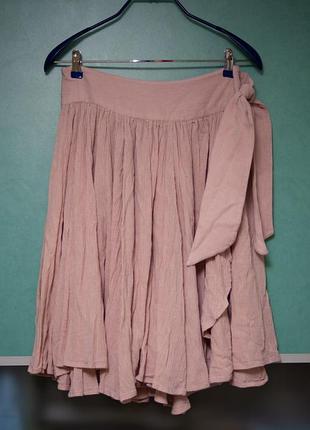 Юбка на запах h&m , материал жатка
