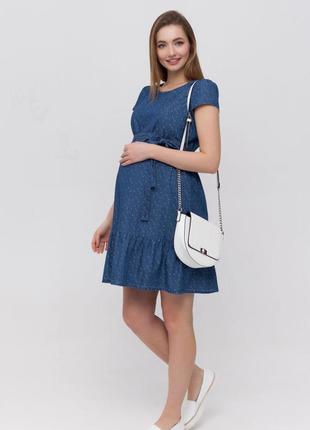 👑vip👑 платье для беременных и кормящих джинсовое платье летнее платье хлопок1 фото