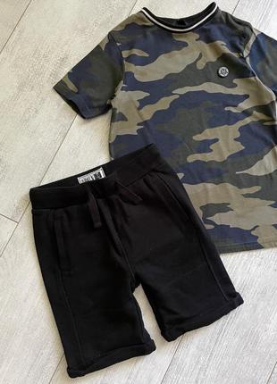 Трикотажні шорти двухнитка в стилі некст