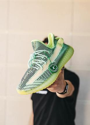 Кросівки yeezy boost 350 v2 yeezreel neon кроссовки5 фото