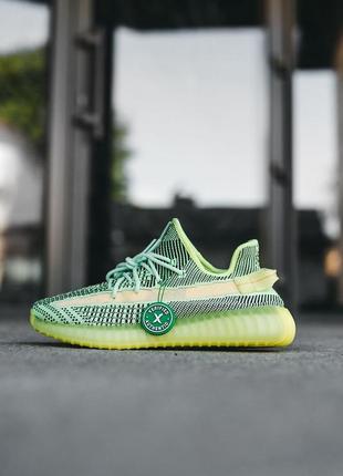 Кросівки yeezy boost 350 v2 yeezreel neon кроссовки9 фото